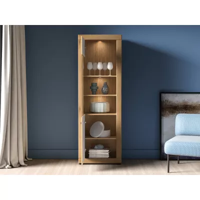 Prosklená vitrína ADELLA - dub evoke