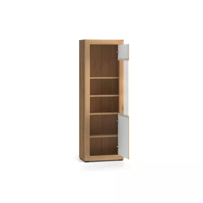 Prosklená vitrína ADELLA - dub evoke