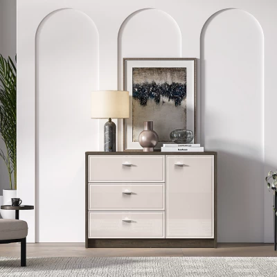 Kombinovaná komoda SAFIEH - dub / kašmír