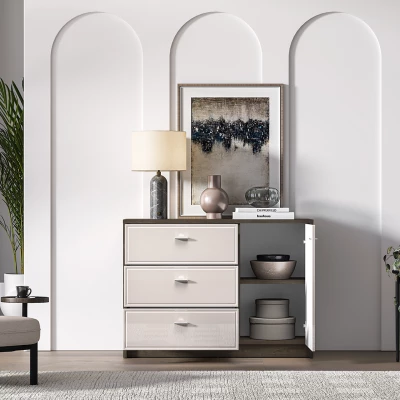 Kombinovaná komoda SAFIEH - dub / kašmír