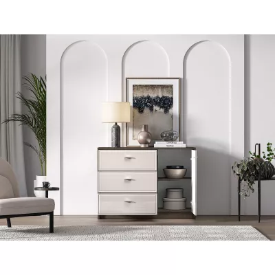 Kombinovaná komoda SAFIEH - dub / kašmír