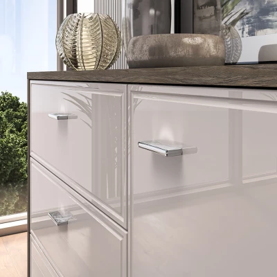 Kombinovaná komoda SAFIEH - dub / kašmír