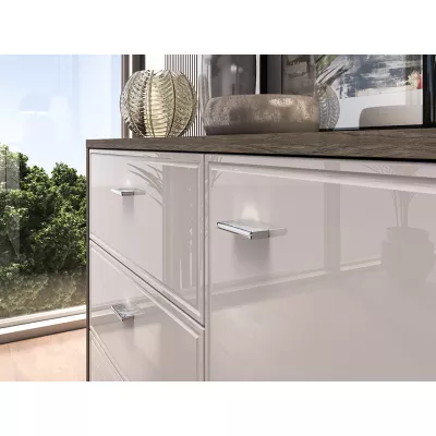 Kombinovaná komoda SAFIEH - dub / kašmír