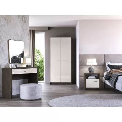 Šatní skříň 89 cm SAFIEH - dub / kašmír