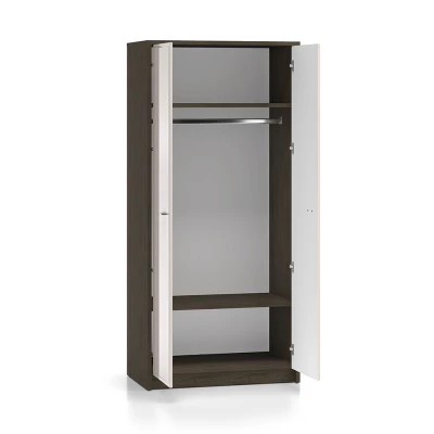 Šatní skříň 89 cm SAFIEH - dub / kašmír