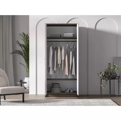 Šatní skříň 89 cm SAFIEH - dub / kašmír