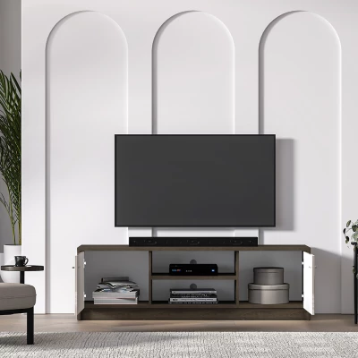 Televizní stolek SAFIEH - dub / kašmír