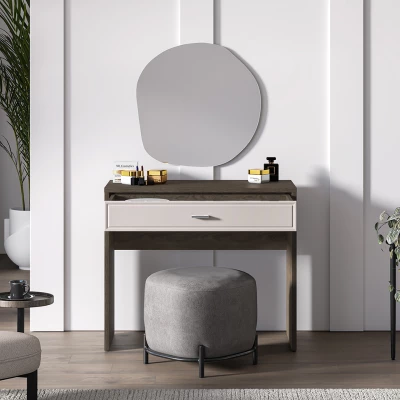 Toaletní stolek SAFIEH - dub / kašmír