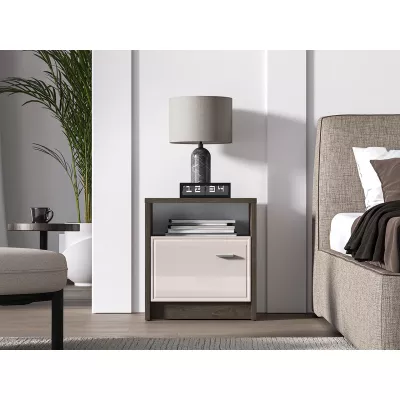 Noční stolek SAFIEH - dub / kašmír