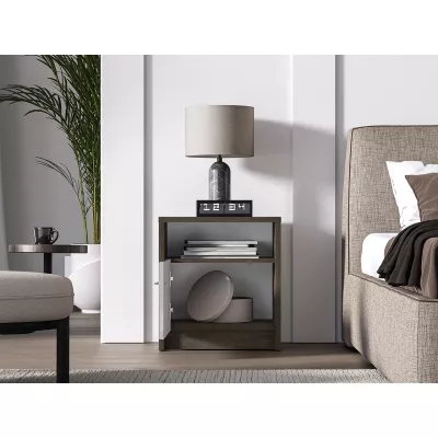 Noční stolek SAFIEH - dub / kašmír