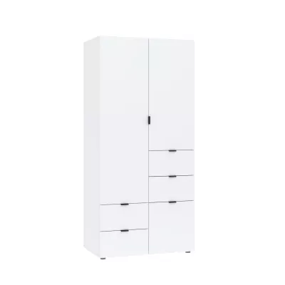 Kombinovaná šatní skříň 90 cm ZARA - bílá