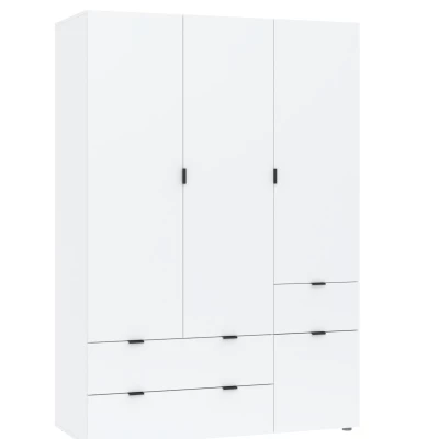 Šatní skříň 135 cm ZARA - bílá