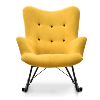 Houpací křeslo ENAS - žluté / černé