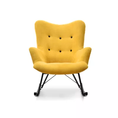 Houpací křeslo ENAS - žluté / černé