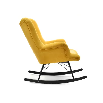 Houpací křeslo ENAS - žluté / černé