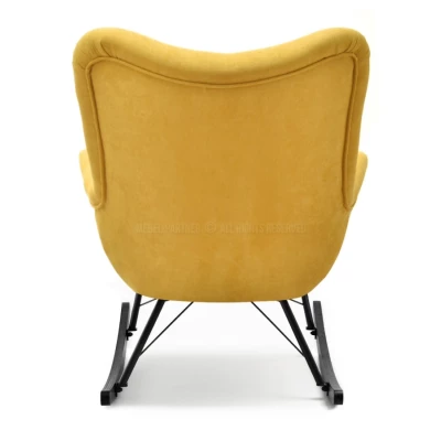 Houpací křeslo ENAS - žluté / černé