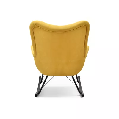 Houpací křeslo ENAS - žluté / černé