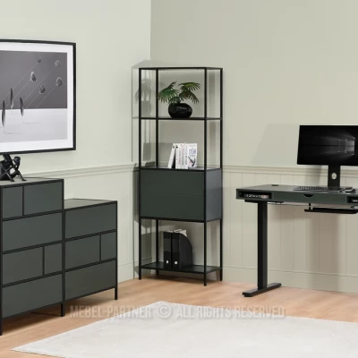 Nábytek do studentského pokoje MAIRA - zelený / černý