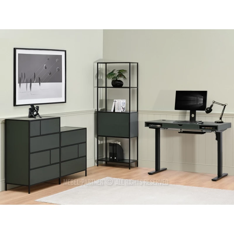 Nábytek do studentského pokoje MAIRA - zelený / černý