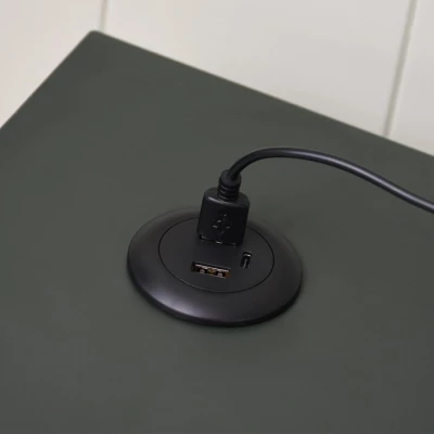 Nábytek do studentského pokoje MAIRA - zelený / černý