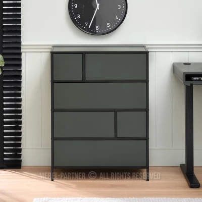 Nábytek do studentského pokoje MAIRA - zelený / černý