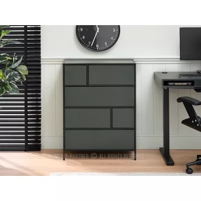 Nábytek do studentského pokoje MAIRA - zelený / černý