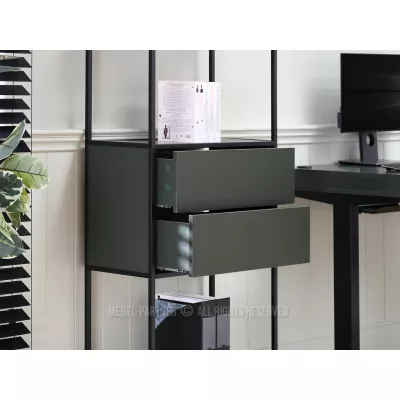 Nábytek do studentského pokoje MAIRA - zelený / černý