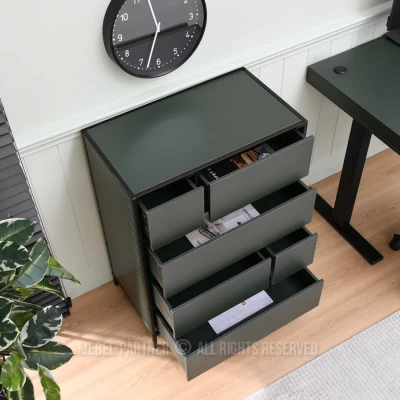 Nábytek do studentského pokoje MAIRA - zelený / černý