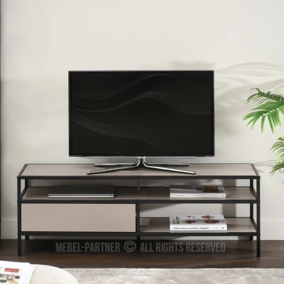 Televizní stolek MAIRA - béžový / černý