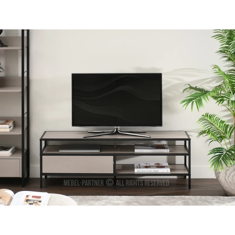 Televizní stolek MAIRA - béžový / černý