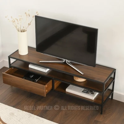 Televizní stolek MAIRA - ořech / černý