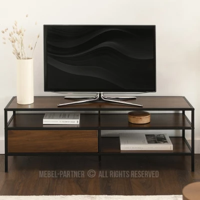 Televizní stolek MAIRA - ořech / černý