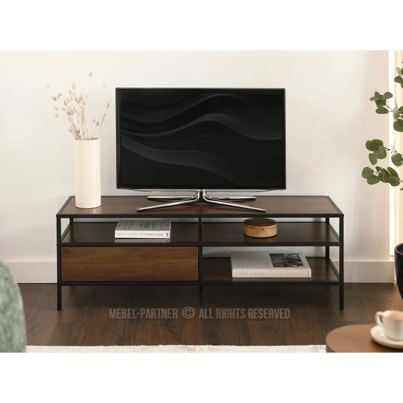 Televizní stolek MAIRA - ořech / černý
