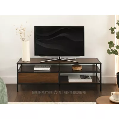 Televizní stolek MAIRA - ořech / černý