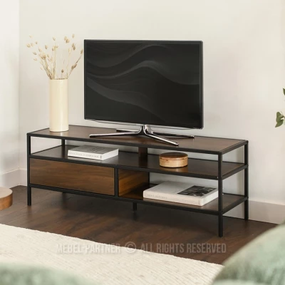 Televizní stolek MAIRA - ořech / černý