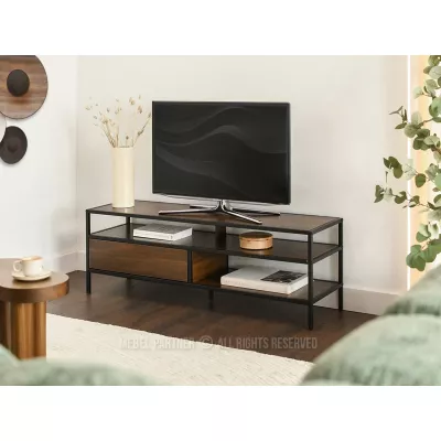 Televizní stolek MAIRA - ořech / černý