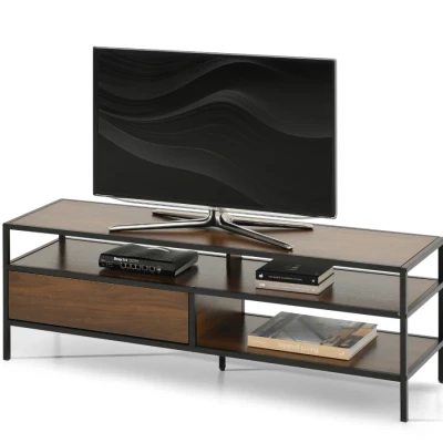 Televizní stolek MAIRA - ořech / černý