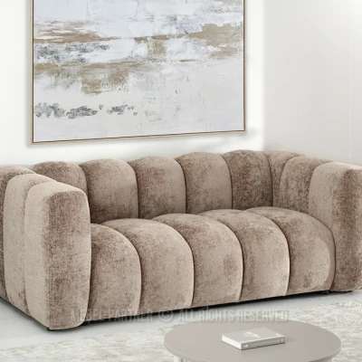Designová pohovka RONIA - světle hnědá