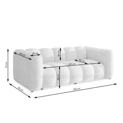 Designová pohovka RONIA - šedá