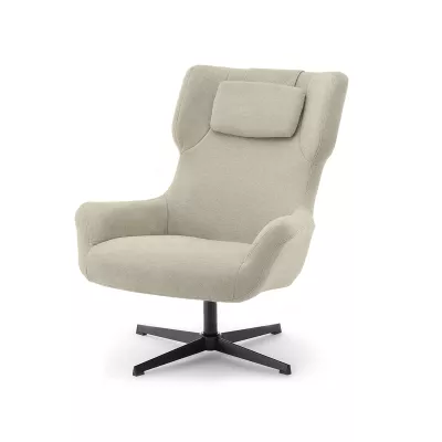 Otočné křeslo ANTE - béžové / černé