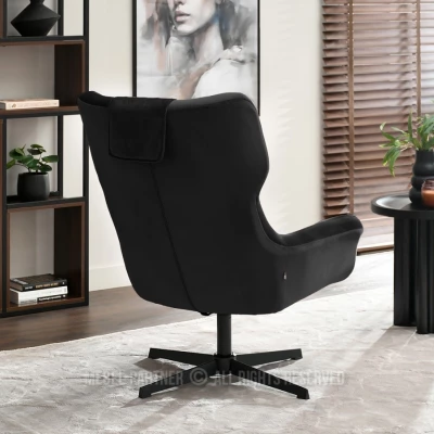 Otočné křeslo ANTE - černé