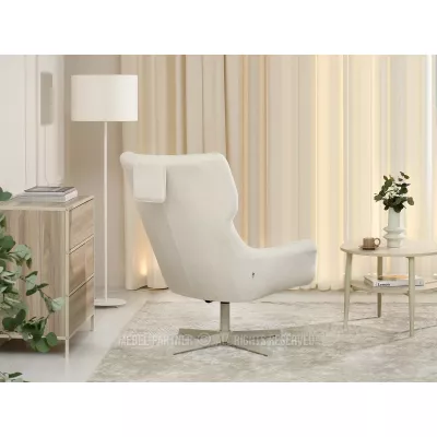 Otočné křeslo ANTE - béžové / krémové