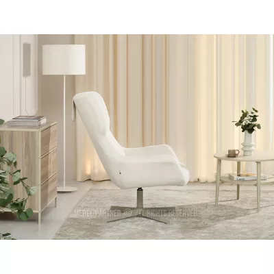 Otočné křeslo ANTE - béžové / krémové