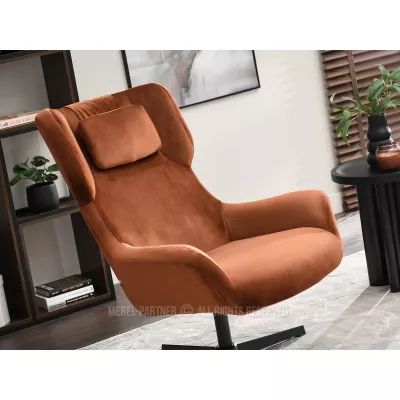 Otočné křeslo ANTE - měděné / černé