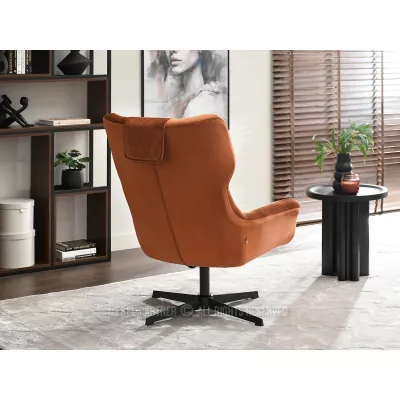 Otočné křeslo ANTE - měděné / černé