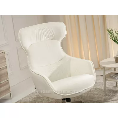 Otočné křeslo ušák BRADEN - krémové / béžové