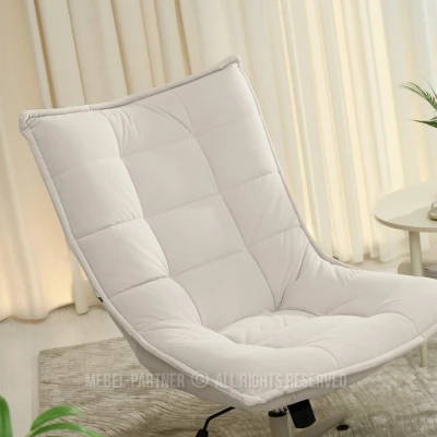 Otočné křeslo NIZAR - krémové