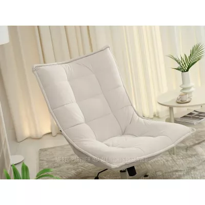 Otočné křeslo NIZAR - krémové