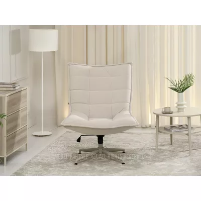 Otočné křeslo NIZAR - krémové