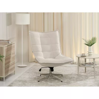 Otočné křeslo NIZAR - krémové